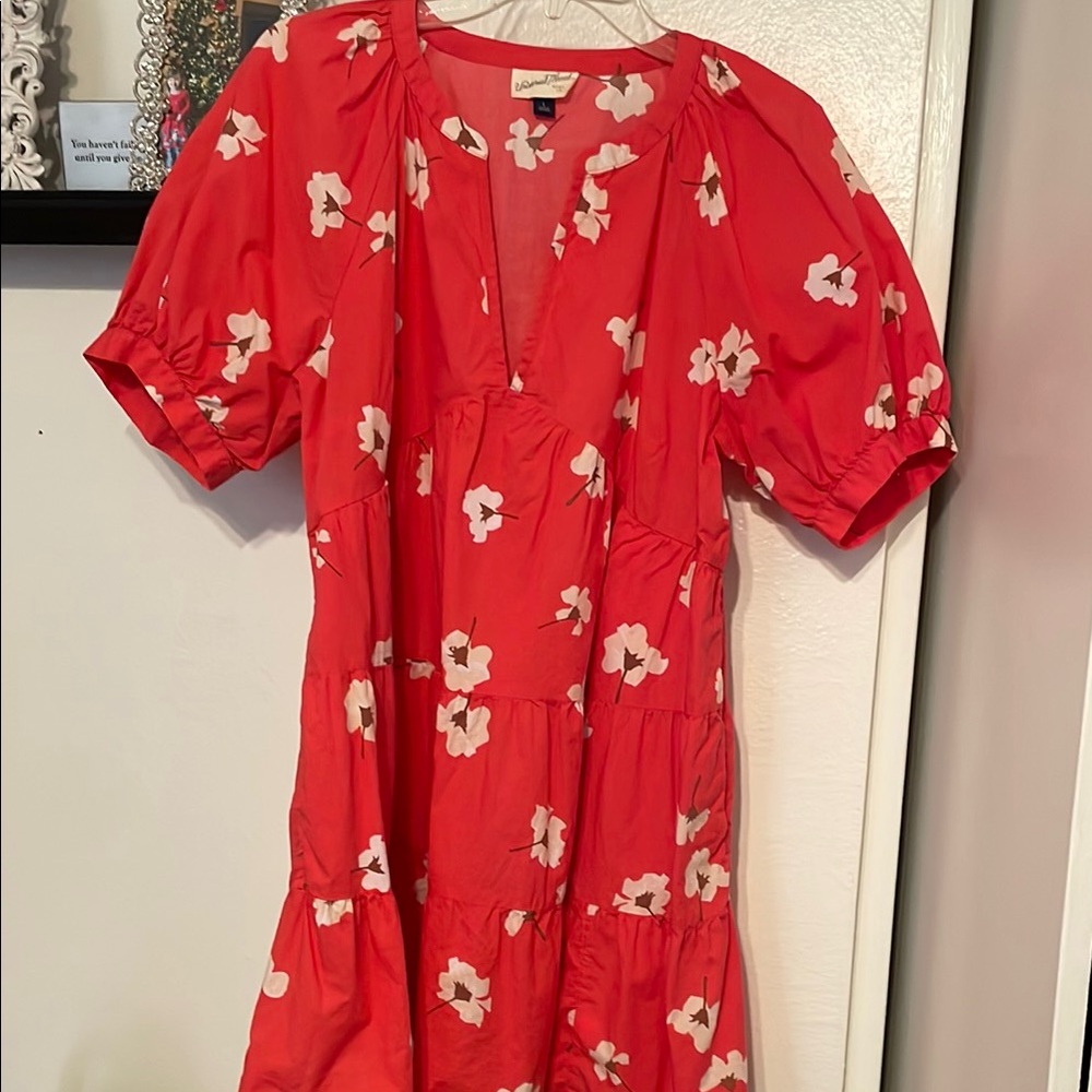 Universal 🧵 Red Floral Women's Dress
